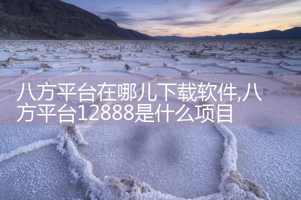 八方平台在哪儿下载软件
