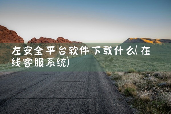 左安全平台软件下载什么